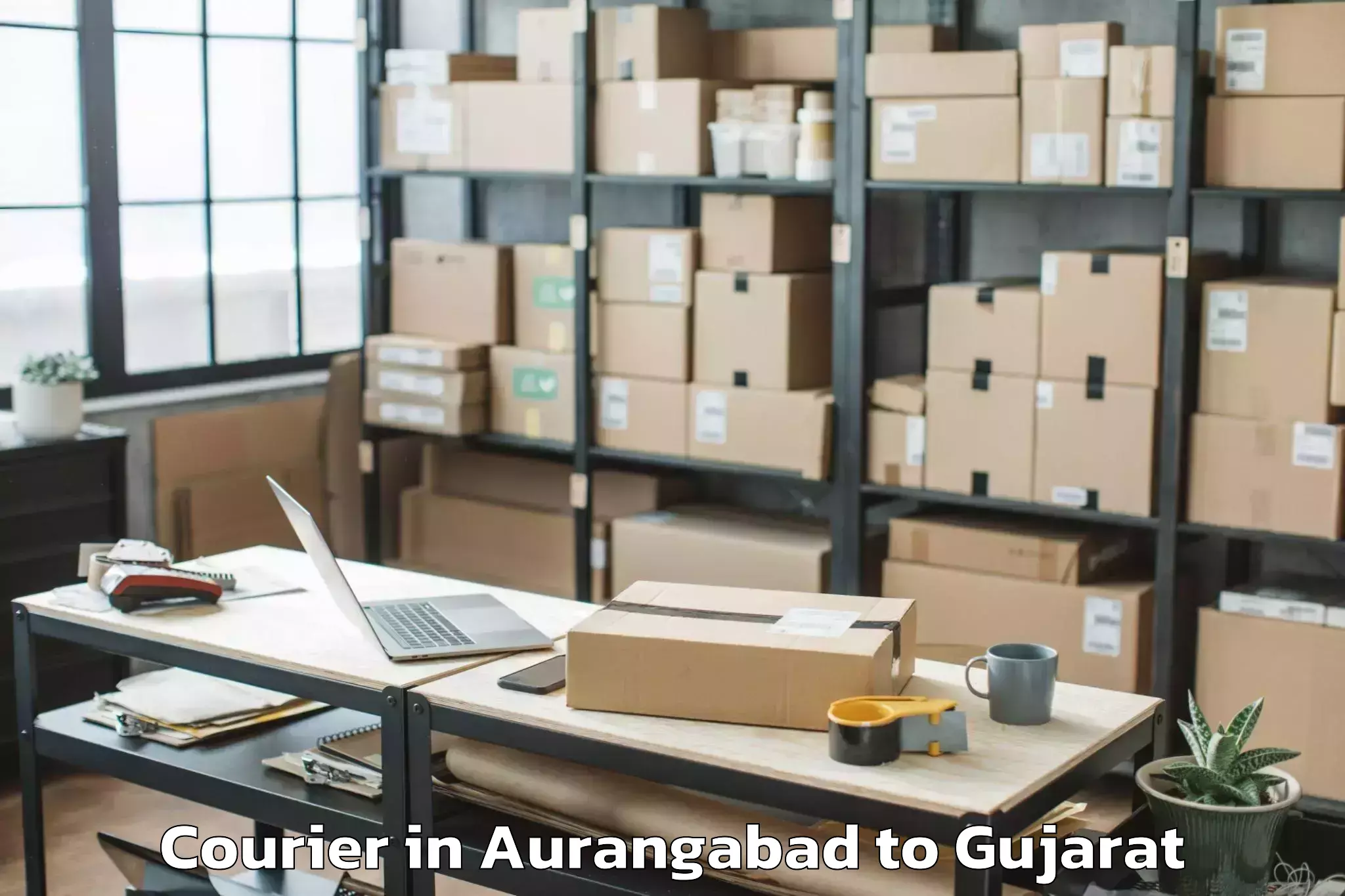 Book Aurangabad to Lakhatar Courier Online